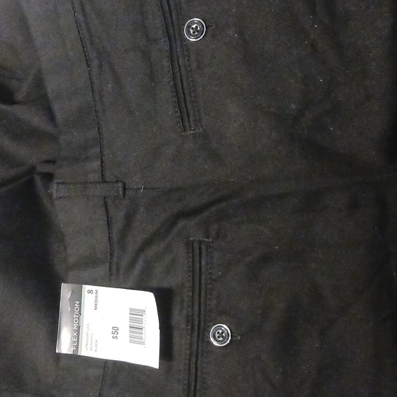 Lee "Flex Motion" Black Straight Leg Mid Rise Regular Pants Size 8 Medium (NWT) - Picture 5 of 12